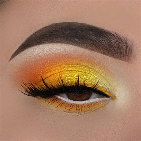 Yellow Orange Rainbow Make Up Make Up Tutorial Make Up Goals