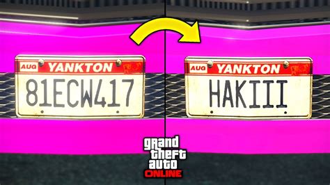 New Get Custom License Plates In Gta Online Make Custom Plates