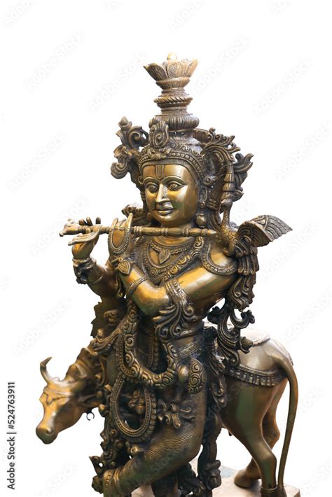 Statue of Hindu god krishna Stock Photo | Adobe Stock