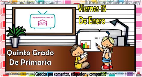 Mis Clases De Aprende En Casa Ii Del Quinto Grado De Primaria Del