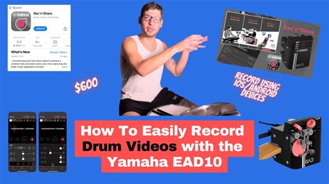 How To Record Drum Videos With Yamaha EAD10 And Rec N Share App Easy