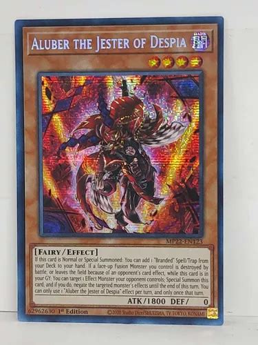 Aluber The Jester Of Despia Prismatic Secret Rare Yugioh Meses Sin