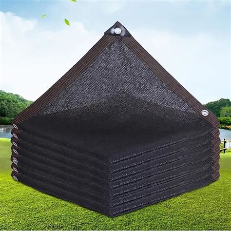 Voiles D Ombrage Pour Patio Noir Filet Protection Solaire Avec Oeillets