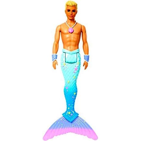 Barbie Dreamtopia poupée Ken Triton avec nageoire Arc en Ciel Bleue et