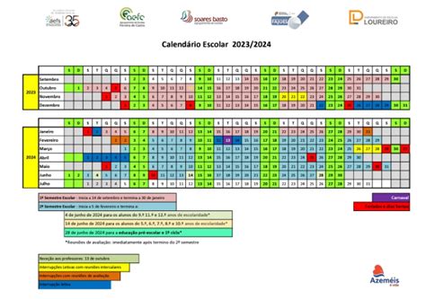 Calendário Escolar 2023 2024