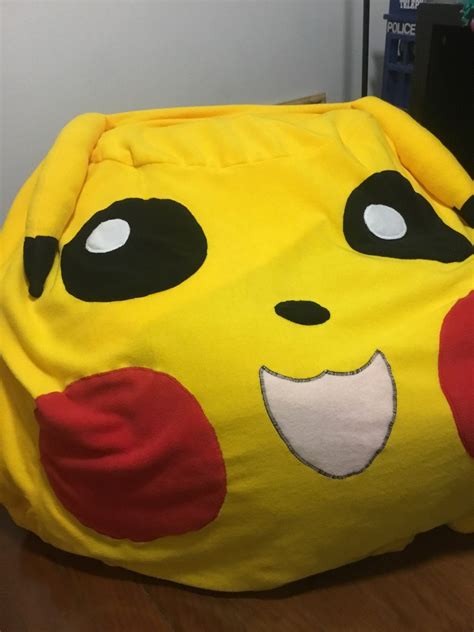 Extra Large Pikachu Pokémon bean bag microfibre beanbag cover | Etsy