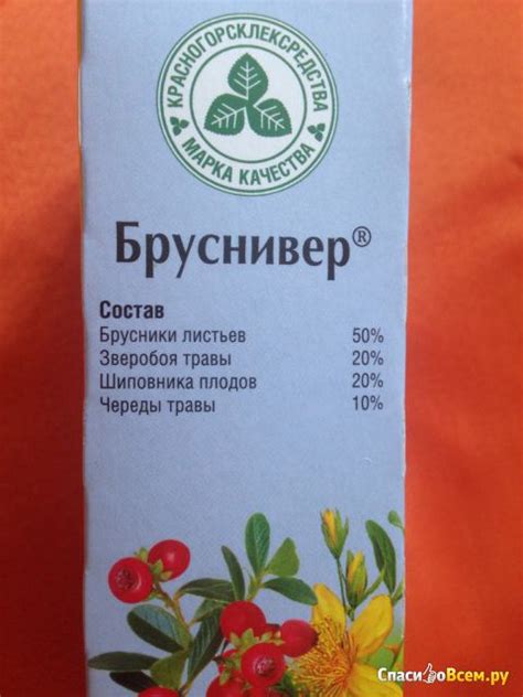 Отзыв про Бруснивер "Красногорсклексредства" в фильтр-пакетах ...