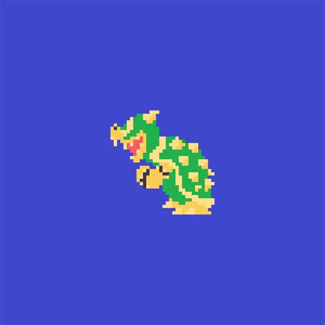 Pixilart Gameboy Super Mario Bros Bowser Sprite By Sup Rollie Bros