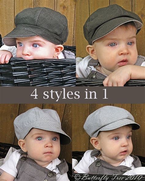 Newsboy Hat Sewing Pattern Reversible Unisex Infant And Child Sizes Pdf