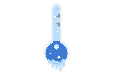 Freezing Cold Thermometer, Sticker SVG Cut file by Creative Fabrica ...