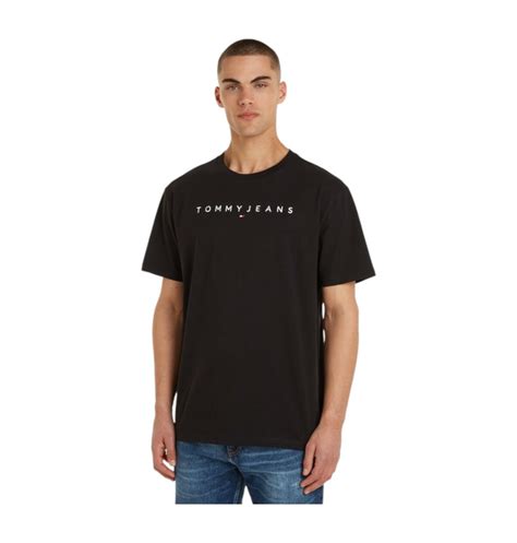 TOMMY HILFIGER KOSZULKA MĘSKA T SHIRT TJM REG LINEAR LOGO TEE EXT