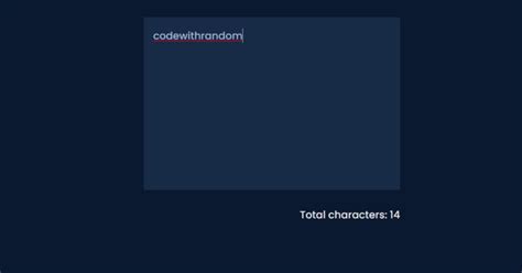 Word Character Count Using Html And Javascript Source Code