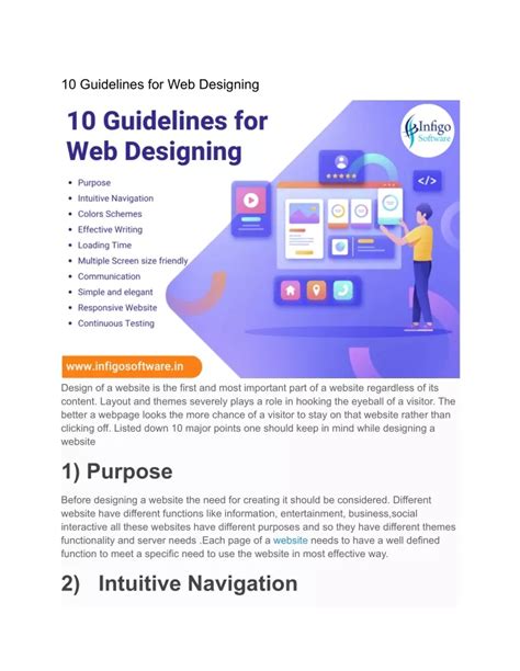 Ppt Guidelines For Web Designing Powerpoint Presentation Free