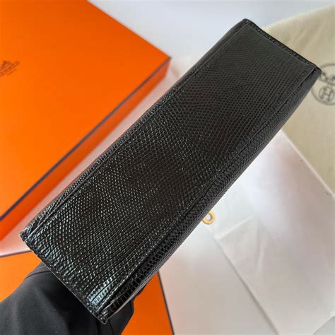 UAE Dubai Hermes Bag Price Mini Kelly Pochette Lizard CC89 Noir Golden