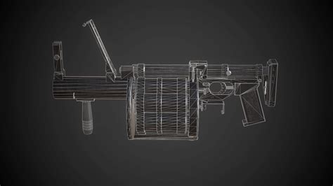 3d Model Rg 6 Grenade Launcher