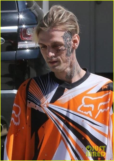 Aaron Carter Shows Off New Face Tattoo While Stepping Out In L A