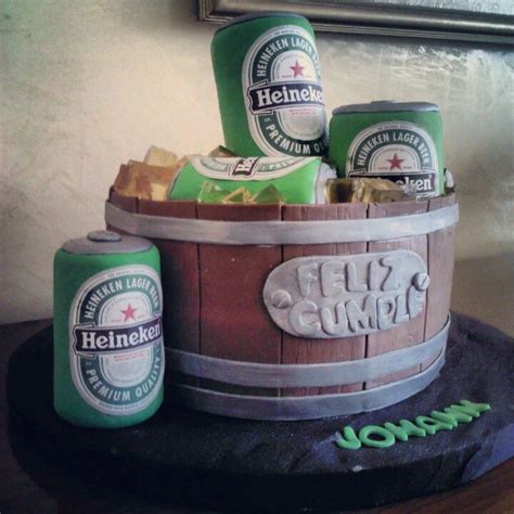 Heineken Beer Cake Tortas Para Hombres Torta De Cerveza Tortas