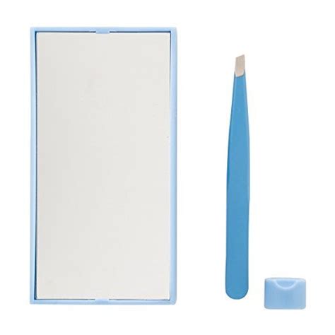 Compact Magnifying Mirror With Light And Tweezers