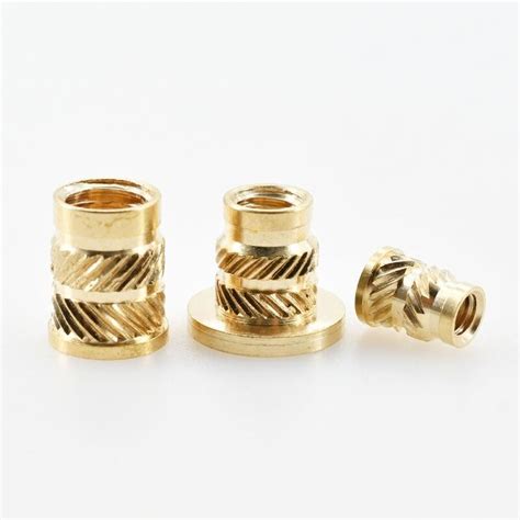 Flange Nut Brass Knurled Hot Melting Insert M2 M3 M4 M5 M6 M8 Thread Heat Set Molding Injection