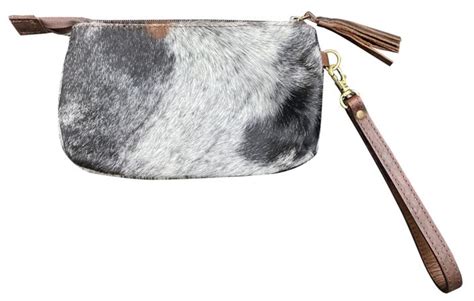 Shiloh Stables And Tack Klassy Cowgirl Hair On Cowhide Clutch Wristlet