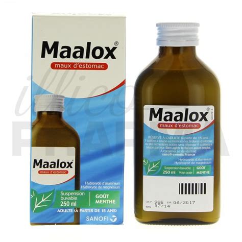 Maalox Menthe 250ml Maux Destomac Pharmacie En Ligne Illicopharma