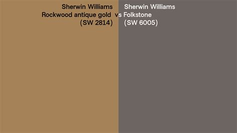 Sherwin Williams Rockwood Antique Gold Vs Folkstone Side By Side Comparison