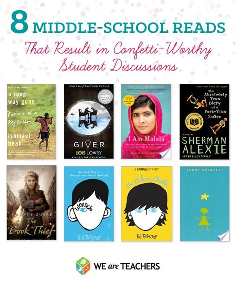 50 Great Books To Teach In Middle School Middle School Reading