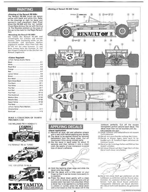 Photo Tamiya Renault Re B Turbo Copy Tamiya Renault Re B Turbo