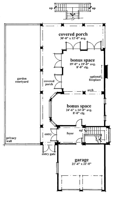 Mediterranean Style House Plan 3 Beds 2 5 Baths 2520 Sq Ft Plan 930 79