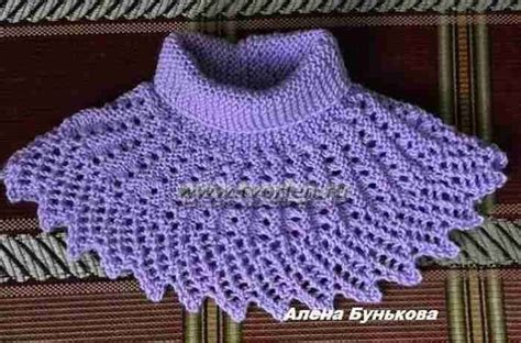 Манишка для годовалого ребёнка. Просто! Вяжем спицами.