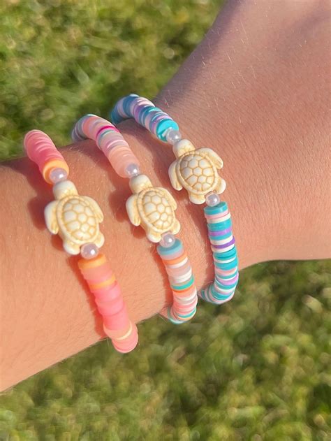 Turtle Clay Bead Bracelet Set Artofit