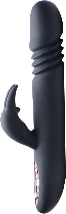 Royal Rabbits Bunny Thrust 10x Thrusting Rabbit Vibrator Zwart