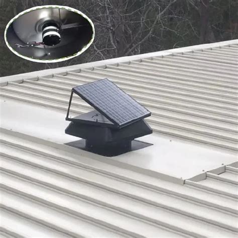 Turbine Air Solar Panel Powered Exhaust Blower Roof Fan Industrial Ventilation Heat Extractor