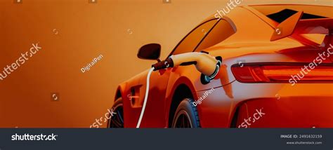 Ev Electric Car Silhouette Low Battery Stock Illustration 2491632159