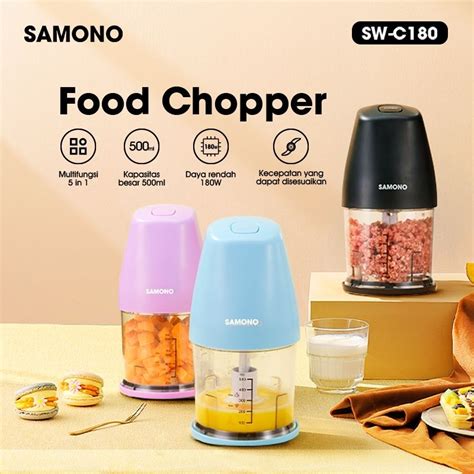 Jual SAMONO SW C180 180W Food Chopper Turbo Multifungsi 500ML Food