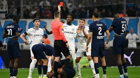 Ligue 1 OM PSG François Letexier justifie le rouge pour Harit