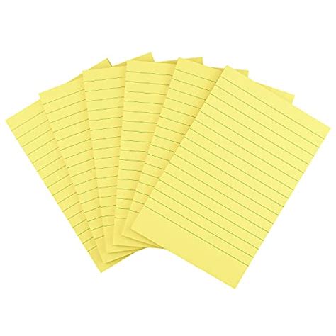 Early Buy 6 Pads Lined Sticky Notes With Lines 4x6 Self Stick Notes