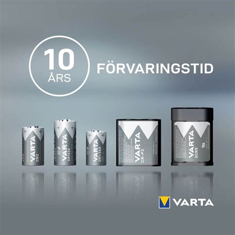 Varta Litiumbatteri CR123A 2-pack - Fotobatterier | Kjell.com