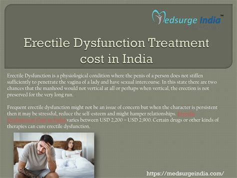 Ppt Erectile Dysfunction Treatment In India Medsurge India