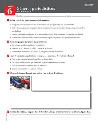 Hojadetrabajo5u69ESPAÑOL 9 PDF