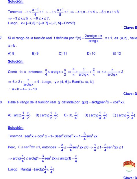 Razones TrigonomÉtricas Inversas Ejercicios Resueltos