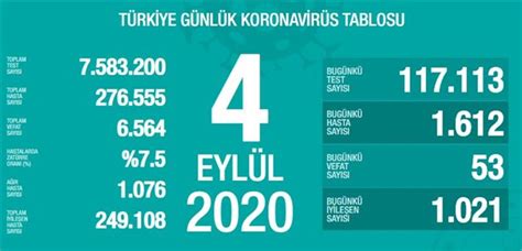 Türkiye de koronavirüsten son 24 saatte 53 can kaybı Ağır hasta