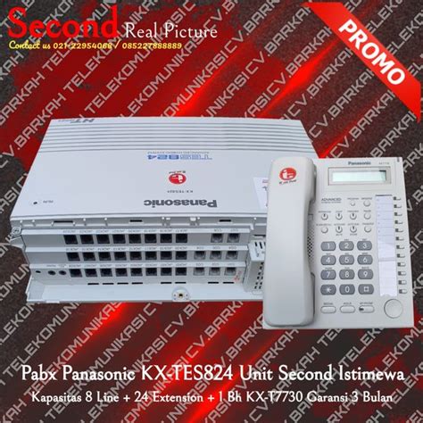 Jual PAKET Komplit Pabx Panasonic KX TEM824 Kap 8 Line 24 Extension Di