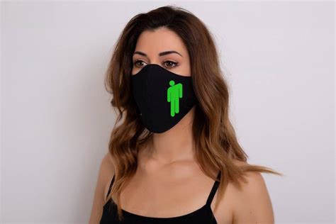 Billie Eilish Logo 100% Cotton Women'S Mouth Mask Face Mask - Decor ...