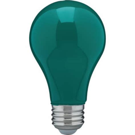 Satco Nuvo 60w Equivalent Green A19 Medium Led Party Light Bulb S14986 1 Smiths Food And Drug