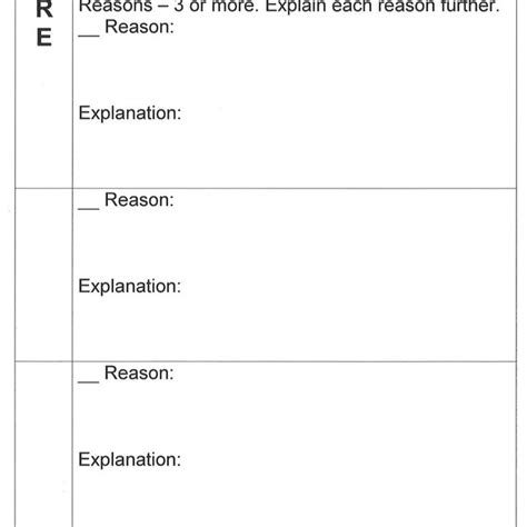 2 Blank Pow Tree Graphic Organizer Download Scientific Diagram