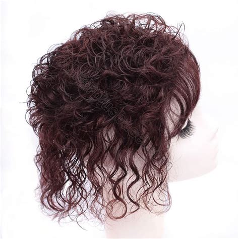 Curly Real Human Hair Topper For Women With Thinning Hair 6 3 X7