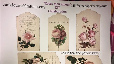 Roses Mon Amourcollaboration Collection Kits Lillifeethepaperwitch