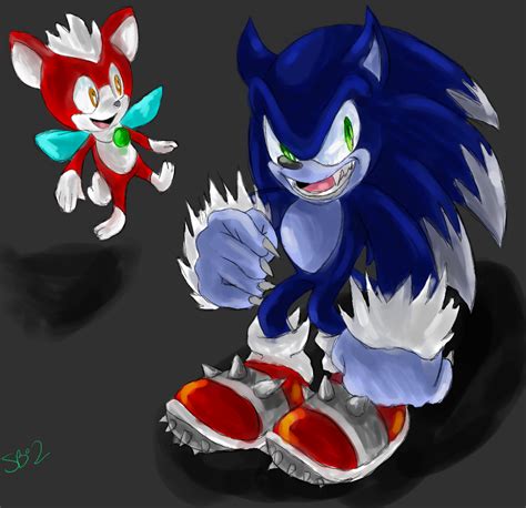 sonic the werehog and chip by Only_One - Fanart Central