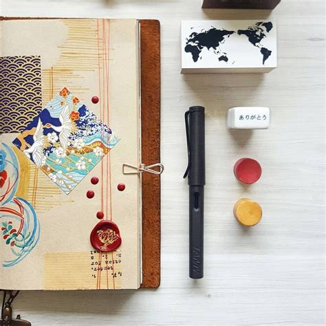 Instagram Midori Travelers Notebook Beautiful Notebooks Travel